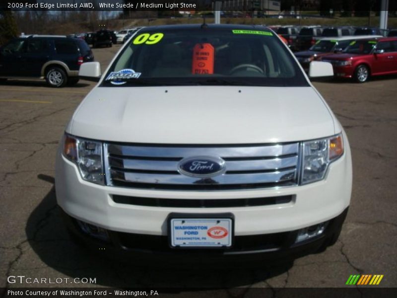 White Suede / Medium Light Stone 2009 Ford Edge Limited AWD