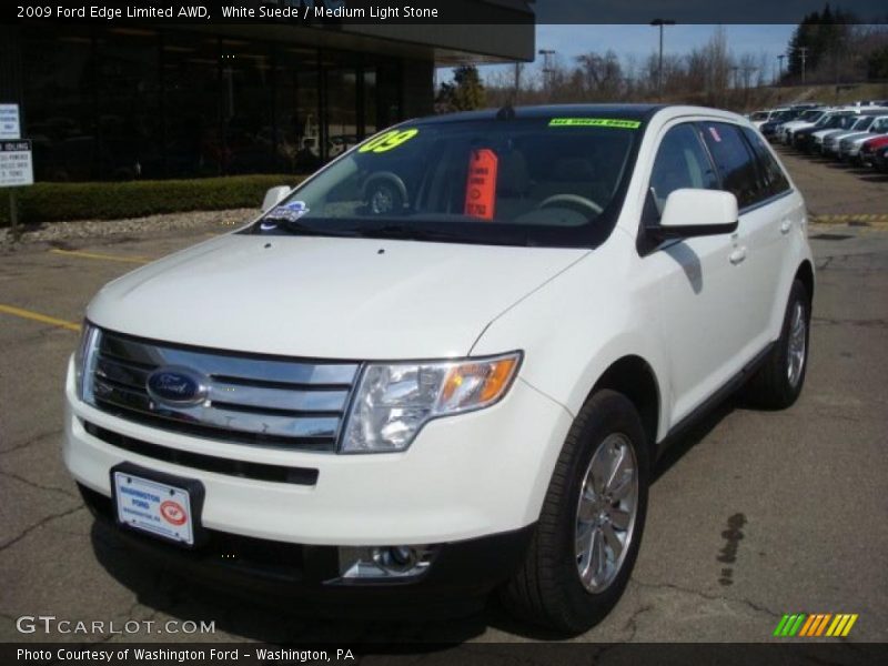 White Suede / Medium Light Stone 2009 Ford Edge Limited AWD
