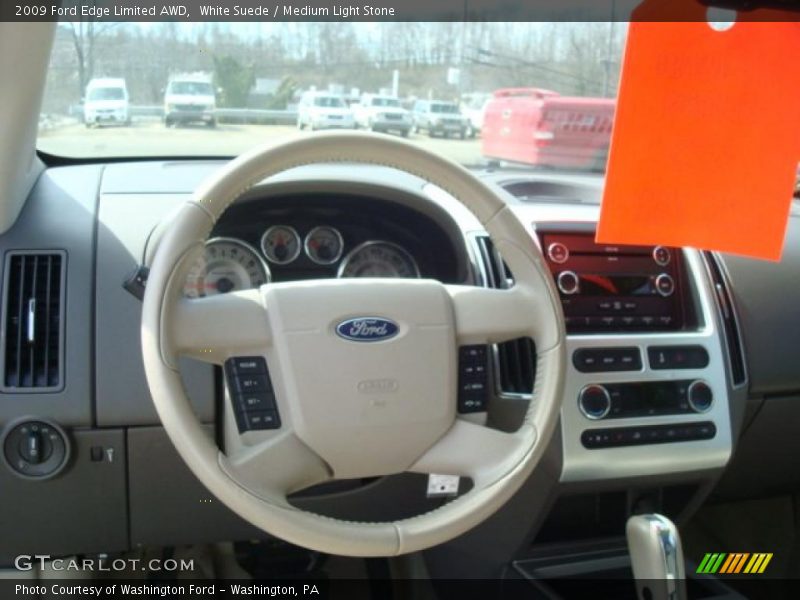White Suede / Medium Light Stone 2009 Ford Edge Limited AWD