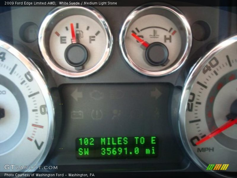 White Suede / Medium Light Stone 2009 Ford Edge Limited AWD