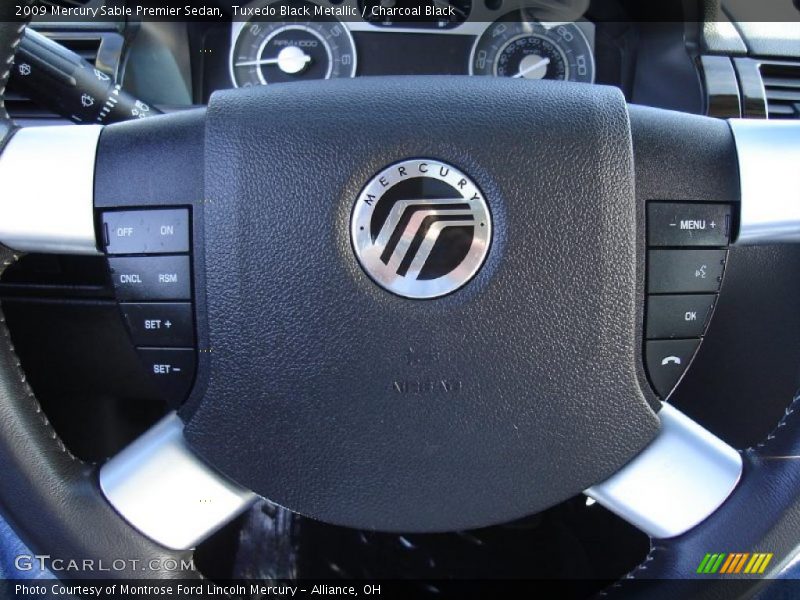 Tuxedo Black Metallic / Charcoal Black 2009 Mercury Sable Premier Sedan