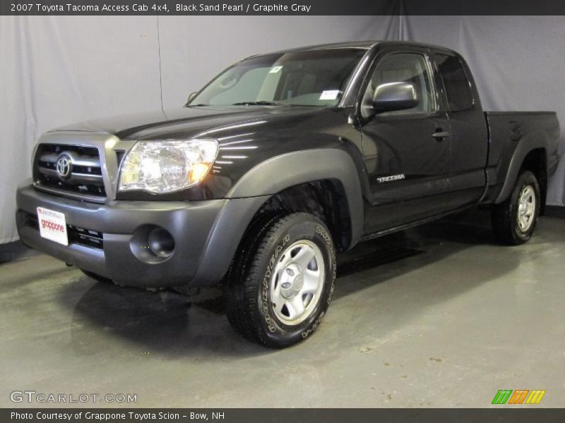 Black Sand Pearl / Graphite Gray 2007 Toyota Tacoma Access Cab 4x4