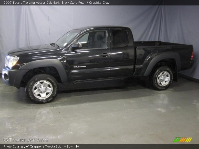 Black Sand Pearl / Graphite Gray 2007 Toyota Tacoma Access Cab 4x4