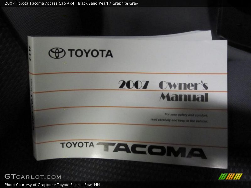 Black Sand Pearl / Graphite Gray 2007 Toyota Tacoma Access Cab 4x4
