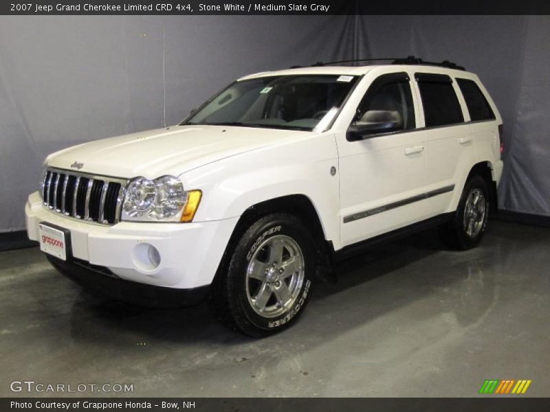 Stone White / Medium Slate Gray 2007 Jeep Grand Cherokee Limited CRD 4x4
