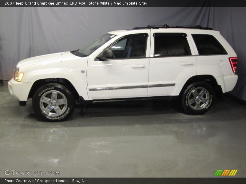 Stone White / Medium Slate Gray 2007 Jeep Grand Cherokee Limited CRD 4x4