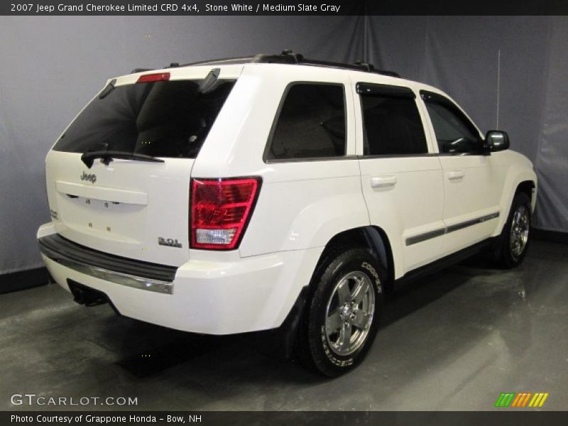 Stone White / Medium Slate Gray 2007 Jeep Grand Cherokee Limited CRD 4x4