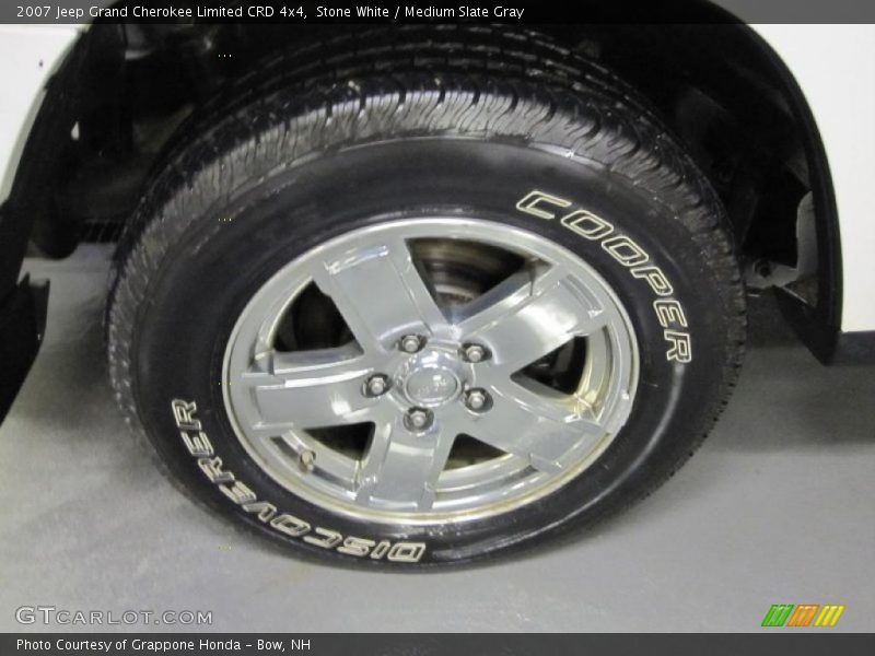 Stone White / Medium Slate Gray 2007 Jeep Grand Cherokee Limited CRD 4x4