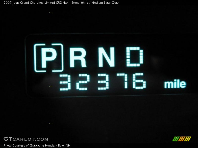 Stone White / Medium Slate Gray 2007 Jeep Grand Cherokee Limited CRD 4x4