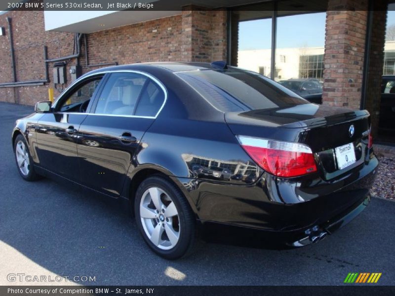 Jet Black / Beige 2007 BMW 5 Series 530xi Sedan