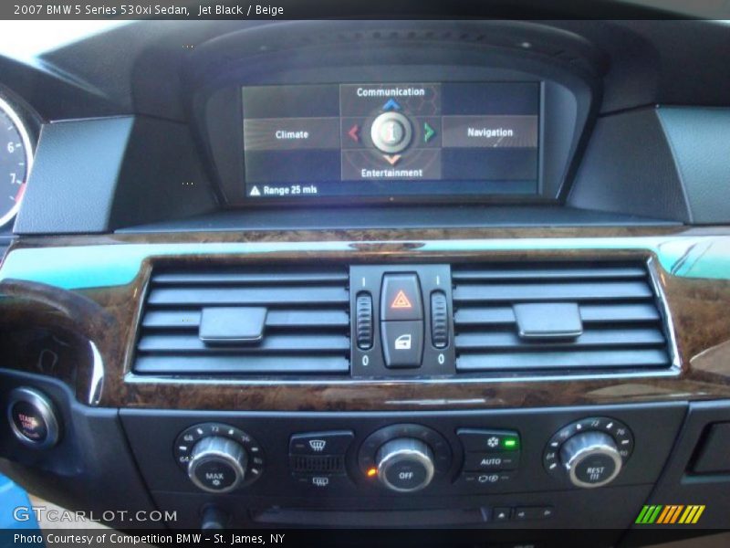 Jet Black / Beige 2007 BMW 5 Series 530xi Sedan