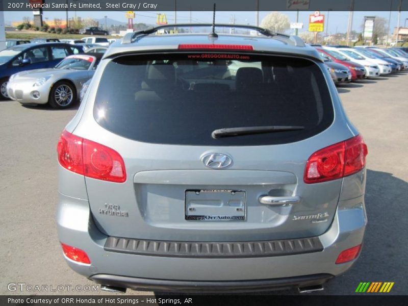 Steel Gray / Gray 2007 Hyundai Santa Fe Limited