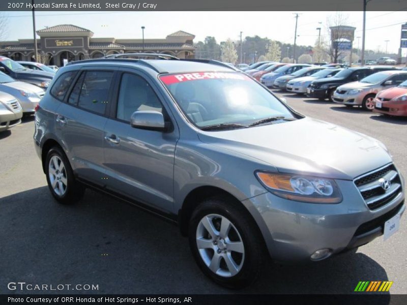 Steel Gray / Gray 2007 Hyundai Santa Fe Limited