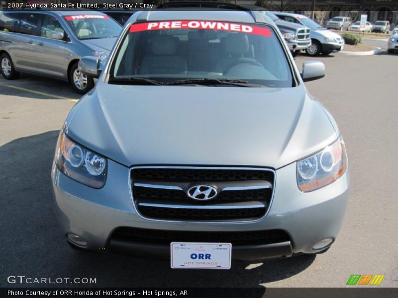 Steel Gray / Gray 2007 Hyundai Santa Fe Limited