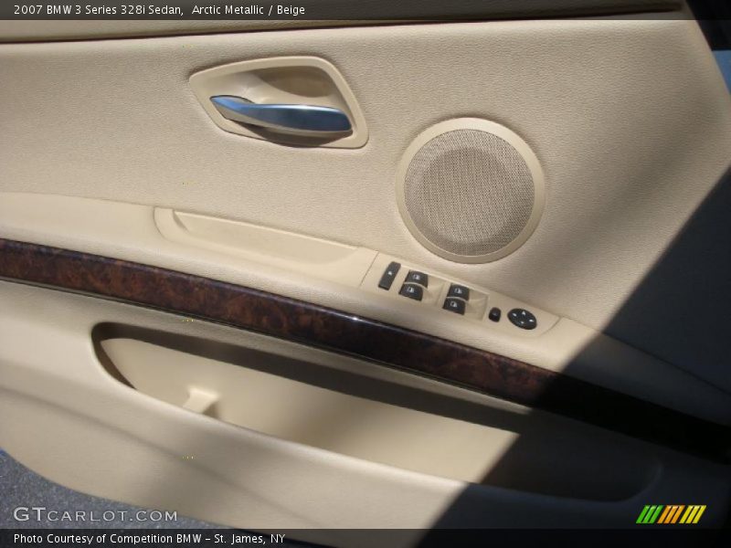 Arctic Metallic / Beige 2007 BMW 3 Series 328i Sedan