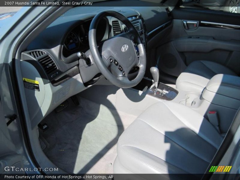 Steel Gray / Gray 2007 Hyundai Santa Fe Limited