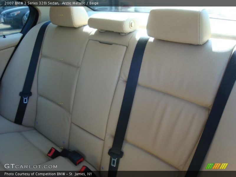 Arctic Metallic / Beige 2007 BMW 3 Series 328i Sedan