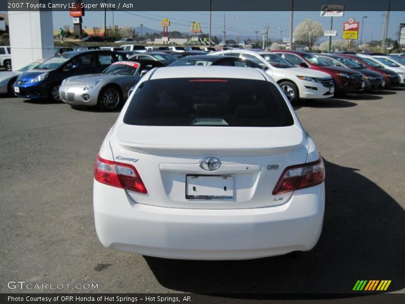 Super White / Ash 2007 Toyota Camry LE