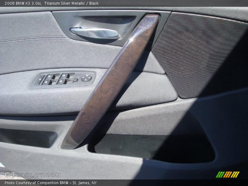 Titanium Silver Metallic / Black 2008 BMW X3 3.0si