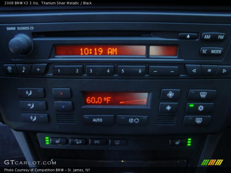 Titanium Silver Metallic / Black 2008 BMW X3 3.0si