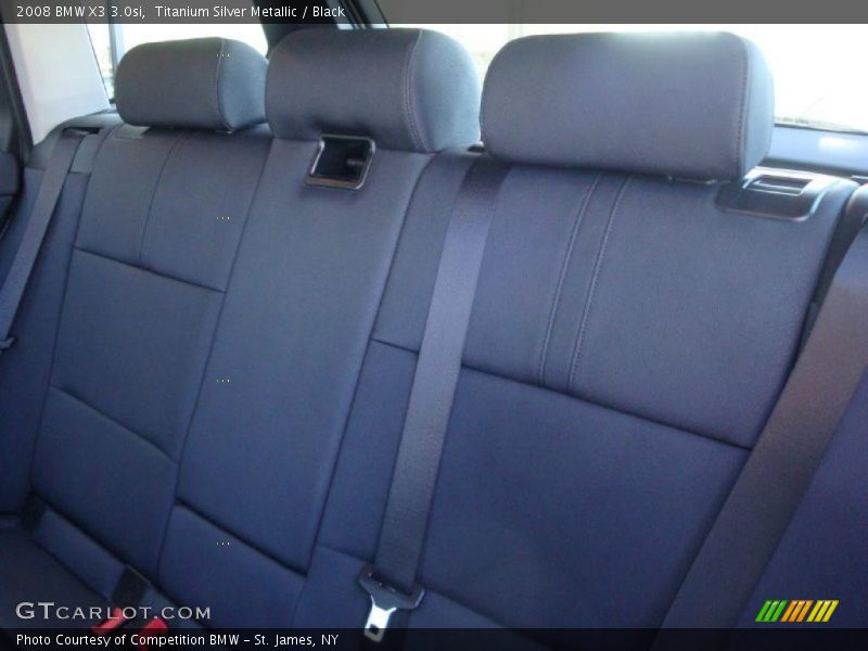 Titanium Silver Metallic / Black 2008 BMW X3 3.0si
