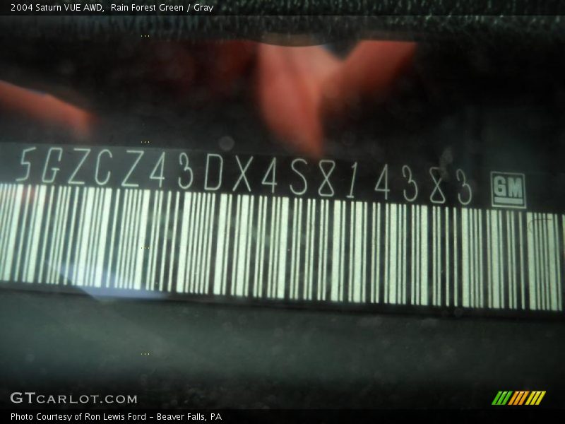 Rain Forest Green / Gray 2004 Saturn VUE AWD