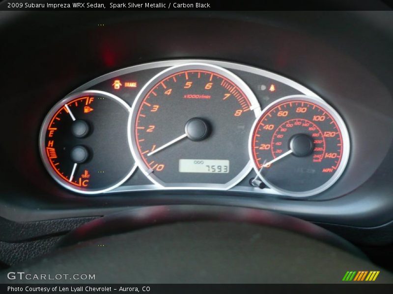 Spark Silver Metallic / Carbon Black 2009 Subaru Impreza WRX Sedan
