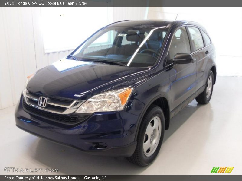 Royal Blue Pearl / Gray 2010 Honda CR-V LX