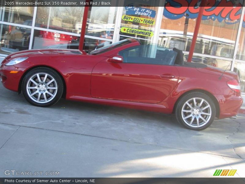 Mars Red / Black 2005 Mercedes-Benz SLK 350 Roadster