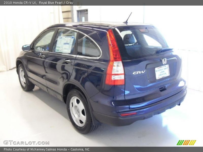Royal Blue Pearl / Gray 2010 Honda CR-V LX