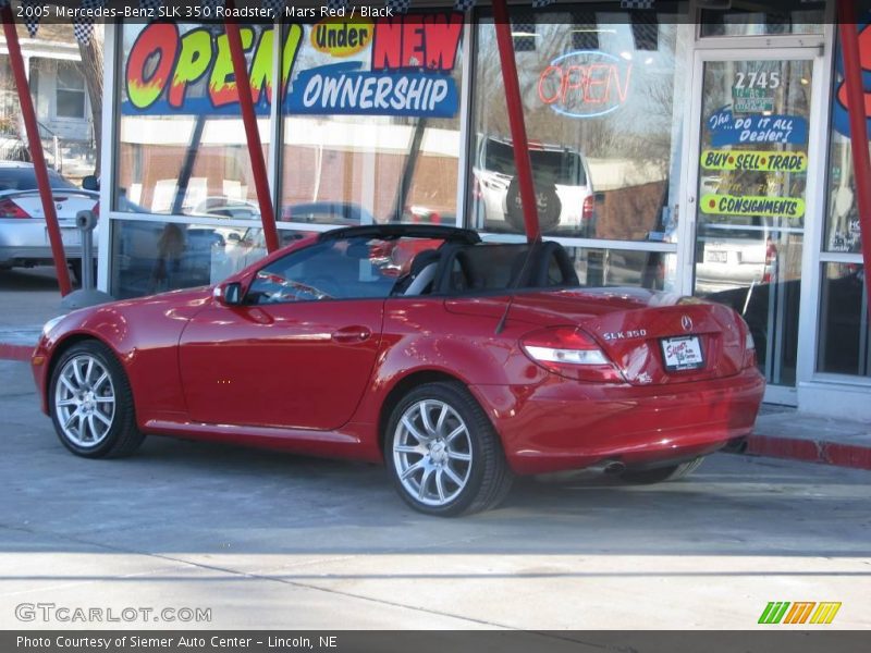 Mars Red / Black 2005 Mercedes-Benz SLK 350 Roadster
