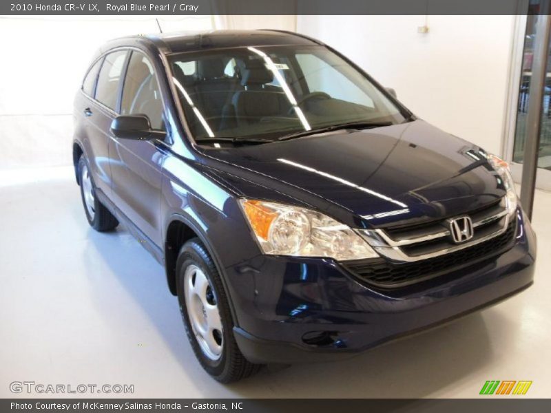 Royal Blue Pearl / Gray 2010 Honda CR-V LX