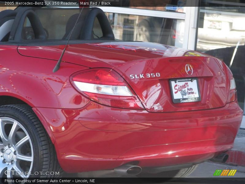 Mars Red / Black 2005 Mercedes-Benz SLK 350 Roadster
