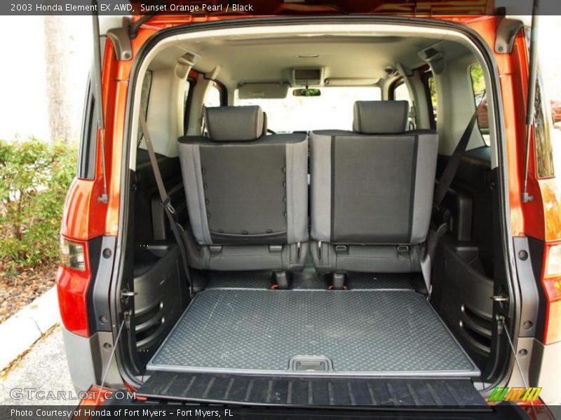 Sunset Orange Pearl / Black 2003 Honda Element EX AWD