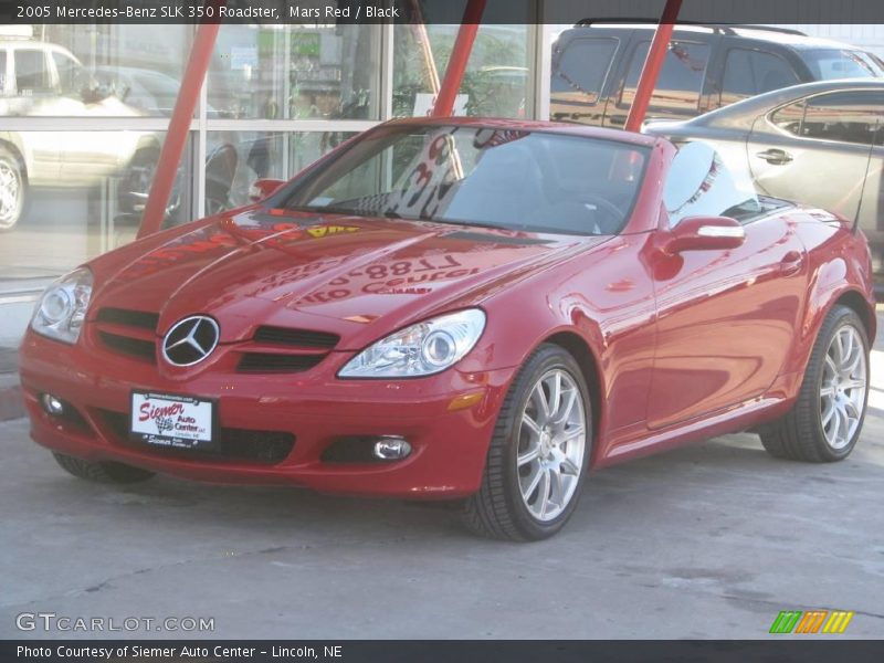 Mars Red / Black 2005 Mercedes-Benz SLK 350 Roadster