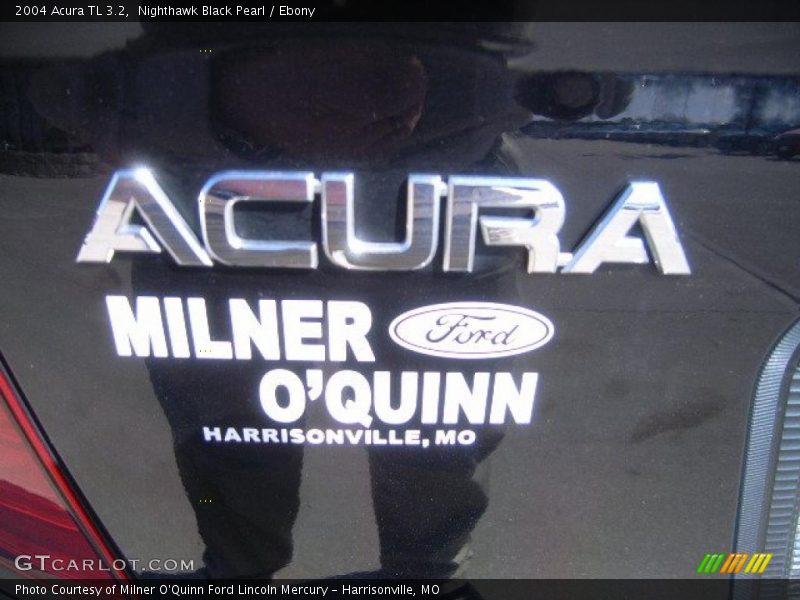 Nighthawk Black Pearl / Ebony 2004 Acura TL 3.2