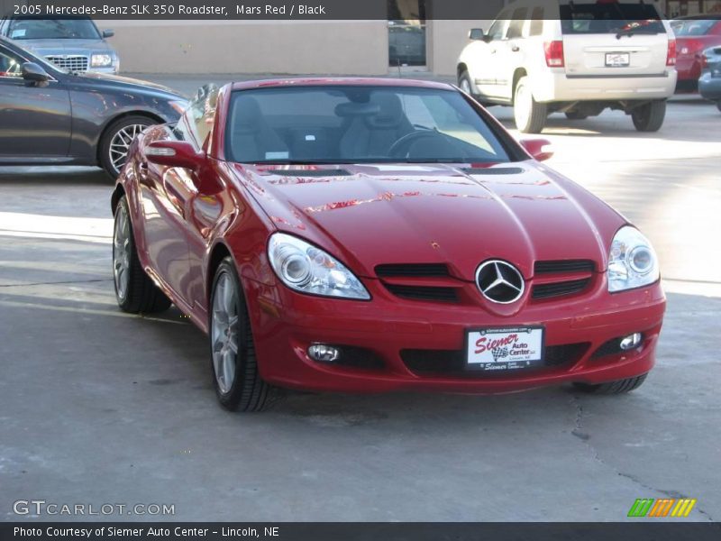 Mars Red / Black 2005 Mercedes-Benz SLK 350 Roadster