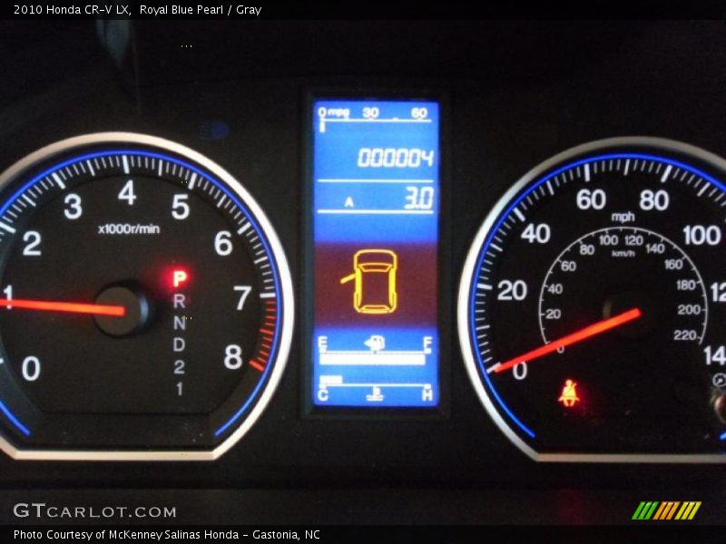 Royal Blue Pearl / Gray 2010 Honda CR-V LX