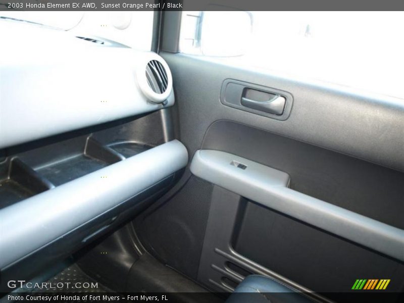 Sunset Orange Pearl / Black 2003 Honda Element EX AWD
