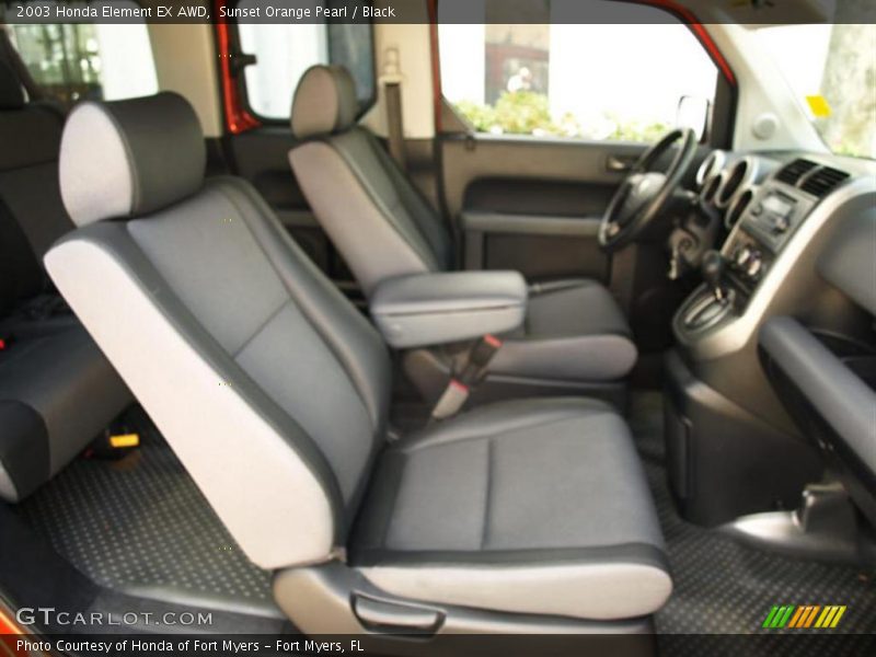 Sunset Orange Pearl / Black 2003 Honda Element EX AWD
