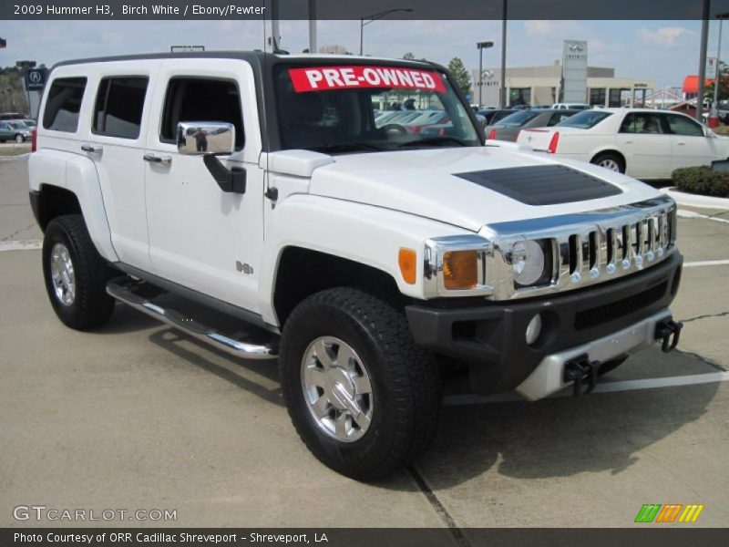 Birch White / Ebony/Pewter 2009 Hummer H3