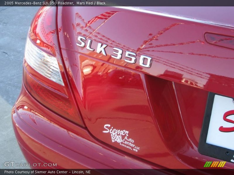 Mars Red / Black 2005 Mercedes-Benz SLK 350 Roadster