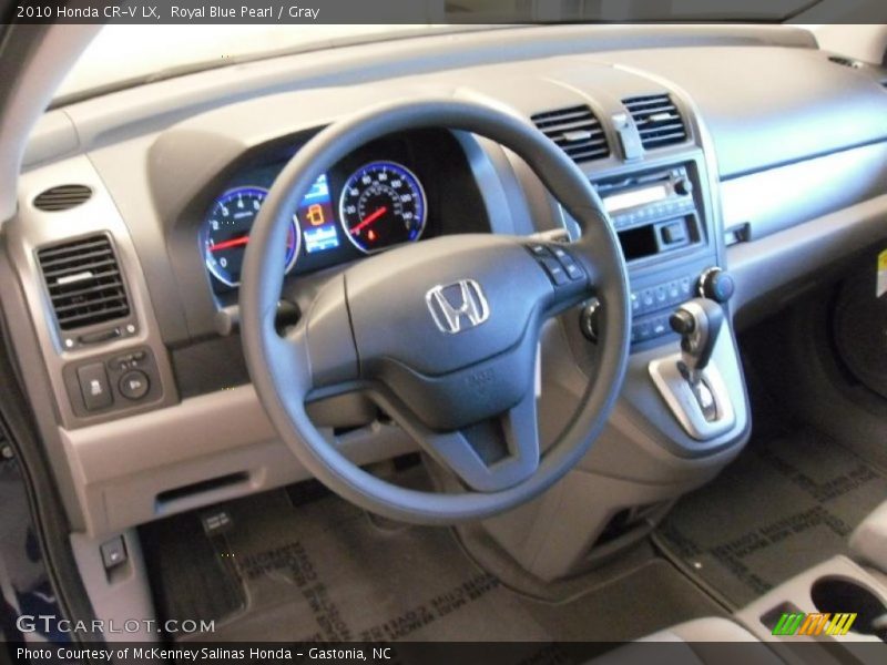 Royal Blue Pearl / Gray 2010 Honda CR-V LX