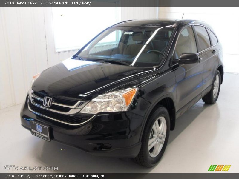 Crystal Black Pearl / Ivory 2010 Honda CR-V EX