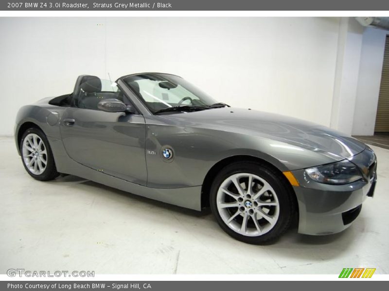 Stratus Grey Metallic / Black 2007 BMW Z4 3.0i Roadster