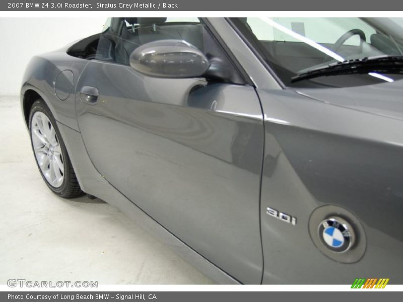 Stratus Grey Metallic / Black 2007 BMW Z4 3.0i Roadster