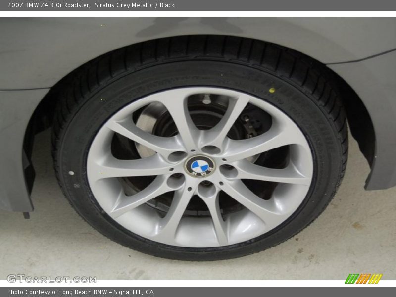 Stratus Grey Metallic / Black 2007 BMW Z4 3.0i Roadster