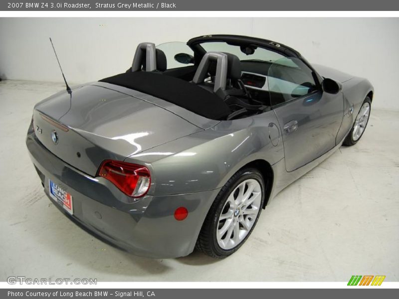 Stratus Grey Metallic / Black 2007 BMW Z4 3.0i Roadster