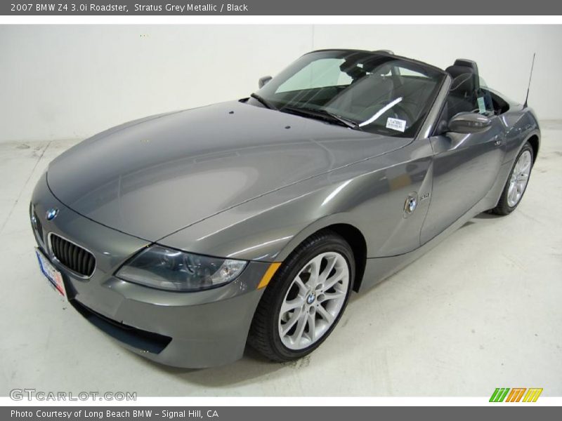 Stratus Grey Metallic / Black 2007 BMW Z4 3.0i Roadster