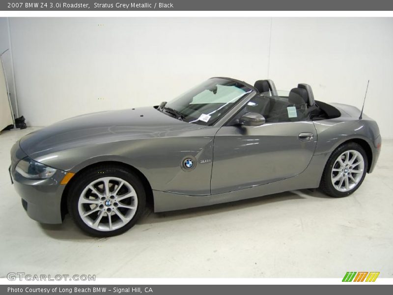 Stratus Grey Metallic / Black 2007 BMW Z4 3.0i Roadster